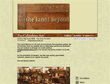 Tablet Screenshot of landsbeyondprecolumbian.com